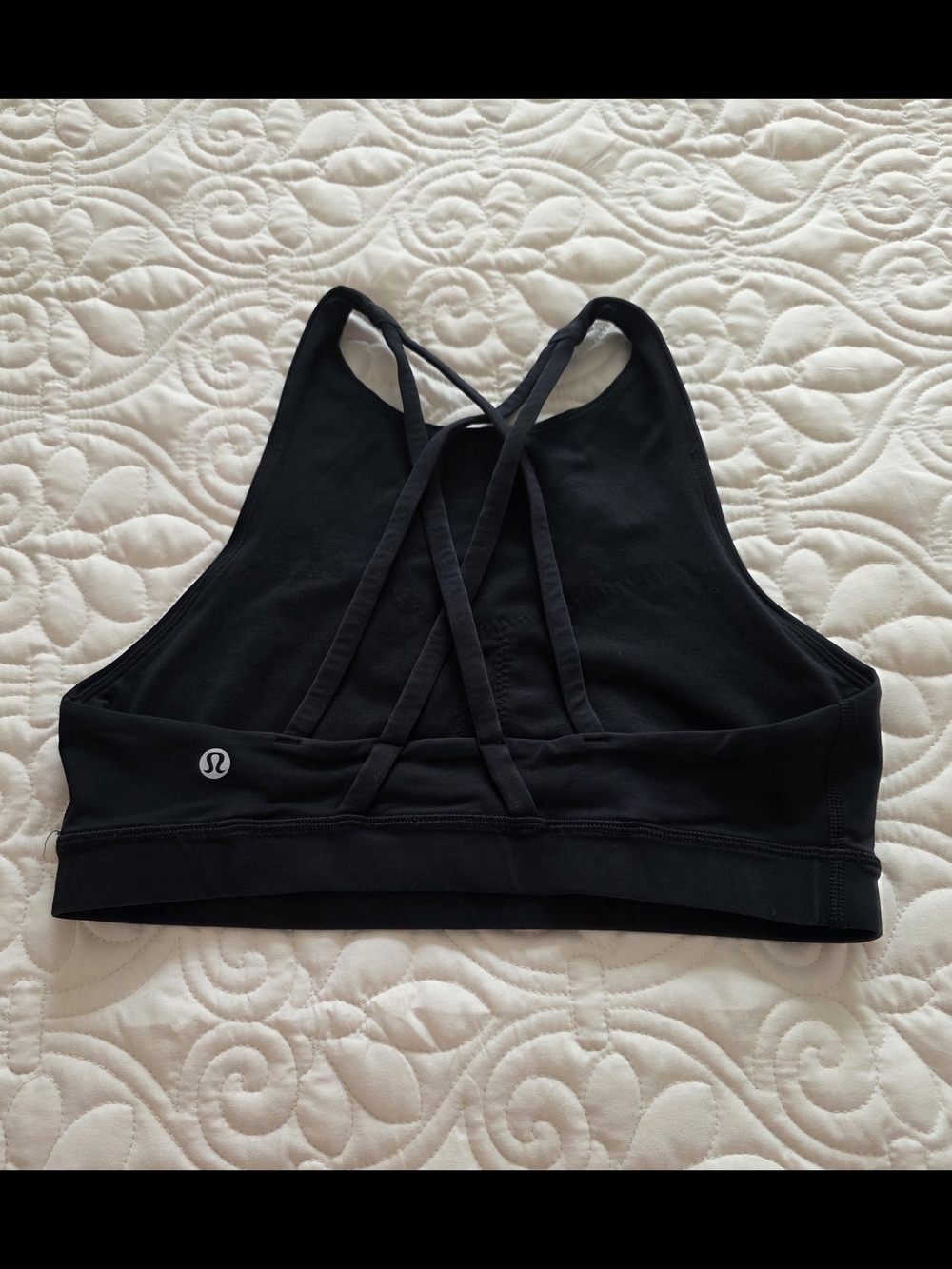 lululemon athletica Black Cross-Back Sports Bra